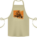 Lets Get Dirty ATV 4X4 Quad Bike Biking Cotton Apron 100% Organic Khaki