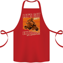Lets Get Dirty ATV 4X4 Quad Bike Biking Cotton Apron 100% Organic Red