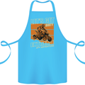 Lets Get Dirty ATV 4X4 Quad Bike Biking Cotton Apron 100% Organic Turquoise