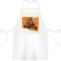 Lets Get Dirty ATV 4X4 Quad Bike Biking Cotton Apron 100% Organic White