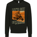 Lets Get Dirty ATV 4X4 Quad Bike Biking Kids Sweatshirt Jumper Black