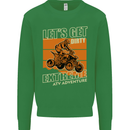 Lets Get Dirty ATV 4X4 Quad Bike Biking Kids Sweatshirt Jumper Irish Green