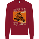 Lets Get Dirty ATV 4X4 Quad Bike Biking Kids Sweatshirt Jumper Red