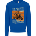 Lets Get Dirty ATV 4X4 Quad Bike Biking Kids Sweatshirt Jumper Royal Blue