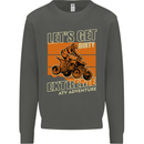 Lets Get Dirty ATV 4X4 Quad Bike Biking Kids Sweatshirt Jumper Storm Grey