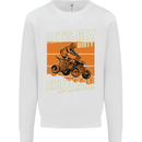 Lets Get Dirty ATV 4X4 Quad Bike Biking Kids Sweatshirt Jumper White