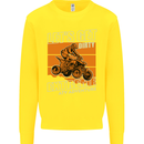 Lets Get Dirty ATV 4X4 Quad Bike Biking Kids Sweatshirt Jumper Yellow