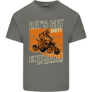 Lets Get Dirty ATV 4X4 Quad Bike Biking Kids T-Shirt Childrens Charcoal