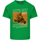 Lets Get Dirty ATV 4X4 Quad Bike Biking Kids T-Shirt Childrens Irish Green