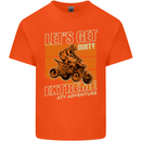 Lets Get Dirty ATV 4X4 Quad Bike Biking Kids T-Shirt Childrens Orange