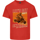 Lets Get Dirty ATV 4X4 Quad Bike Biking Kids T-Shirt Childrens Red