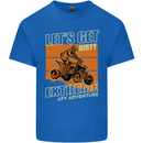 Lets Get Dirty ATV 4X4 Quad Bike Biking Kids T-Shirt Childrens Royal Blue