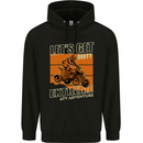 Lets Get Dirty ATV 4X4 Quad Bike Biking Mens 80% Cotton Hoodie Black