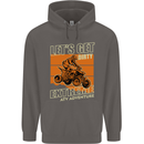 Lets Get Dirty ATV 4X4 Quad Bike Biking Mens 80% Cotton Hoodie Charcoal