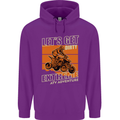 Lets Get Dirty ATV 4X4 Quad Bike Biking Mens 80% Cotton Hoodie Purple