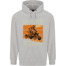 Lets Get Dirty ATV 4X4 Quad Bike Biking Mens 80% Cotton Hoodie Sports Grey