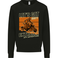 Lets Get Dirty ATV 4X4 Quad Bike Biking Mens Sweatshirt Jumper Black