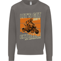 Lets Get Dirty ATV 4X4 Quad Bike Biking Mens Sweatshirt Jumper Charcoal