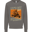 Lets Get Dirty ATV 4X4 Quad Bike Biking Mens Sweatshirt Jumper Charcoal