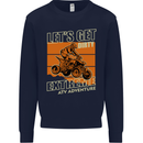 Lets Get Dirty ATV 4X4 Quad Bike Biking Mens Sweatshirt Jumper Navy Blue