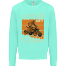 Lets Get Dirty ATV 4X4 Quad Bike Biking Mens Sweatshirt Jumper Peppermint