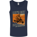 Lets Get Dirty ATV 4X4 Quad Bike Biking Mens Vest Tank Top Navy Blue