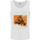 Lets Get Dirty ATV 4X4 Quad Bike Biking Mens Vest Tank Top White