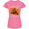 Lets Get Dirty ATV 4X4 Quad Bike Biking Womens Petite Cut T-Shirt Azalea