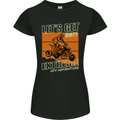 Lets Get Dirty ATV 4X4 Quad Bike Biking Womens Petite Cut T-Shirt Black