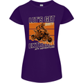 Lets Get Dirty ATV 4X4 Quad Bike Biking Womens Petite Cut T-Shirt Purple