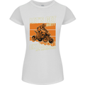 Lets Get Dirty ATV 4X4 Quad Bike Biking Womens Petite Cut T-Shirt White