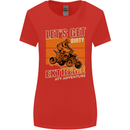 Lets Get Dirty ATV 4X4 Quad Bike Biking Womens Wider Cut T-Shirt Red