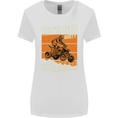 Lets Get Dirty ATV 4X4 Quad Bike Biking Womens Wider Cut T-Shirt White