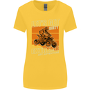 Lets Get Dirty ATV 4X4 Quad Bike Biking Womens Wider Cut T-Shirt Yellow