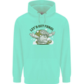Lets Get Fungi Funky Magic Mushrooms Childrens Kids Hoodie Peppermint