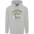 Lets Get Fungi Funky Magic Mushrooms Childrens Kids Hoodie Sports Grey
