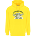 Lets Get Fungi Funky Magic Mushrooms Childrens Kids Hoodie Yellow