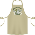 Lets Get Fungi Funky Magic Mushrooms Cotton Apron 100% Organic Khaki