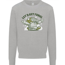 Lets Get Fungi Funky Magic Mushrooms Kids Sweatshirt Jumper Sports Grey