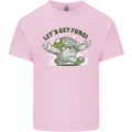 Lets Get Fungi Funky Magic Mushrooms Kids T-Shirt Childrens Light Pink
