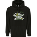 Lets Get Fungi Funky Magic Mushrooms Mens 80% Cotton Hoodie Black