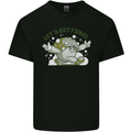 Lets Get Fungi Funky Magic Mushrooms Mens Cotton T-Shirt Tee Top Black