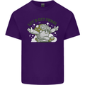 Lets Get Fungi Funky Magic Mushrooms Mens Cotton T-Shirt Tee Top Purple