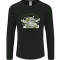 Lets Get Fungi Funky Magic Mushrooms Mens Long Sleeve T-Shirt Black