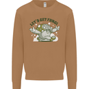 Lets Get Fungi Funky Magic Mushrooms Mens Sweatshirt Jumper Caramel Latte