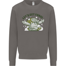 Lets Get Fungi Funky Magic Mushrooms Mens Sweatshirt Jumper Charcoal