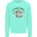 Lets Get Fungi Funky Magic Mushrooms Mens Sweatshirt Jumper Peppermint