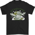 Lets Get Fungi Funky Magic Mushrooms Mens T-Shirt 100% Cotton Black