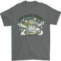 Lets Get Fungi Funky Magic Mushrooms Mens T-Shirt 100% Cotton Charcoal