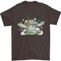 Lets Get Fungi Funky Magic Mushrooms Mens T-Shirt 100% Cotton Dark Chocolate